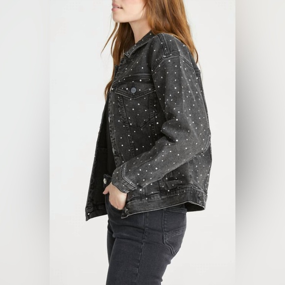 Anthropologie Driftwood X After Party Jean Jacket In Black - Picture 2 of 12
